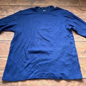Gap Men’s Waffle Long Sleeve Navy Blue